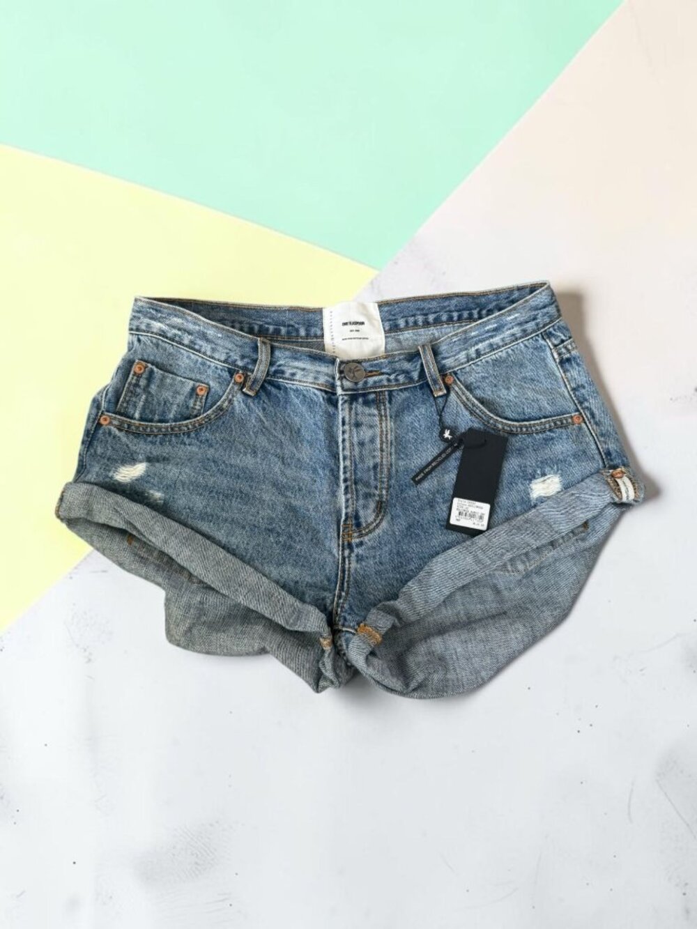 ONE TEASPOON Hollywood Bandit Denim Shorts Size 30 NEW NWT